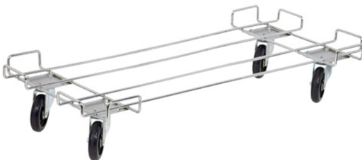[M2048BD] Quantum Wire Shelving Dolly Base, 20"W x 48"L, Chrome