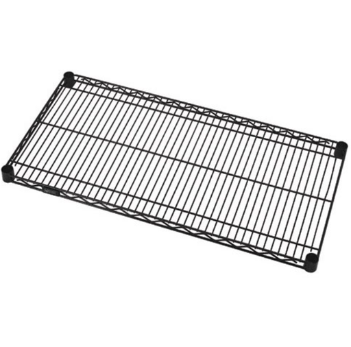 [2472BK] Quantum Wire Shelves, 24"W x 72"L, Black