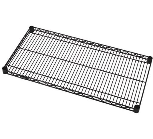 [1848BK] Quantum Wire Shelves, 18"W x 48"L, Black