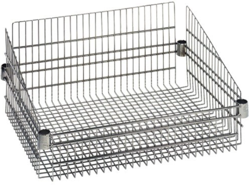 [BSK1824C] Quantum Post Baskets - Chrome, 18" x 24"