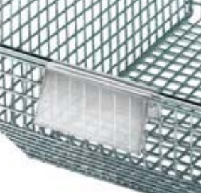 [HBL3C] Quantum Medical Label Holder, 3", Clear, for Hanging Basket
