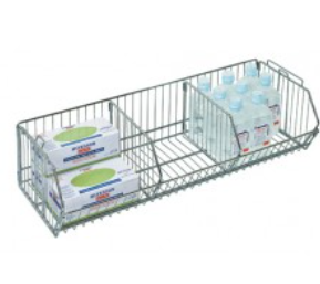[2048BC] Quantum Modular Shelf Basket, 20"W x 48"L x 9"H, Chrome