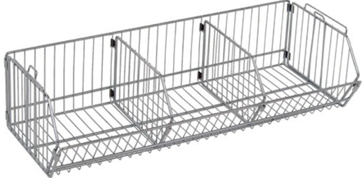 [2036BC] Quantum Modular Shelf Basket, 20"W x 36"L x 9"H, Chrome