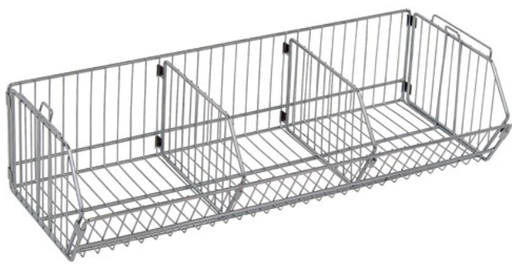 [1436BC] Quantum Modular Shelf Basket, 14"W x 36"L x 9"H, Chrome