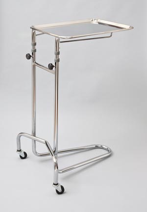 [4366] Tech-Med Mayo Stand, California Style Base, Adjusts 37&quot; - 53&quot;