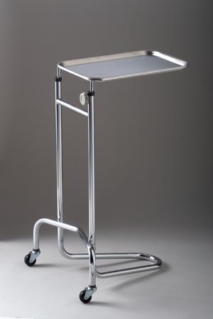 [4368] Tech-Med Mayo Stand, California Style Base, Adjusts 34&quot; - 53&quot;