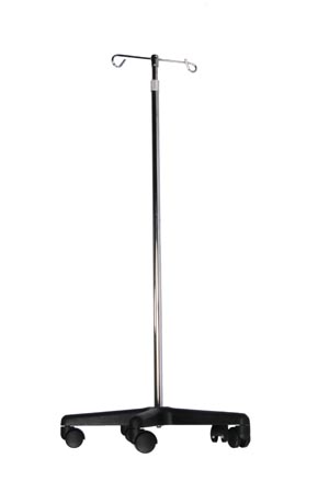 [4355] Halyard Iv Support, 2 Hook, 5 Caster, Adjust 47" - 84"