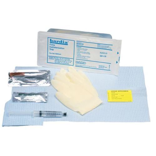 [802010] Bard Medical Bardia Foley Insertion Tray w/ 10 cc Syringe & PVI Swabs, 20/Case