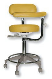 [CA-5RP123] Crown Seating Assistant Stool, Round Seat w/Tilt Back