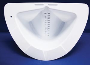 [GS210] Gmax Specimen Pan, Slant, Graduated, 1000 ml, White