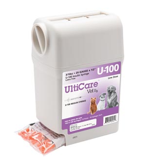 [07231] Ultimed Ultricare Vetrx Diabetes Care UltiGuard U-100 Syringe Dispenser, 29G x ½", 3/10cc