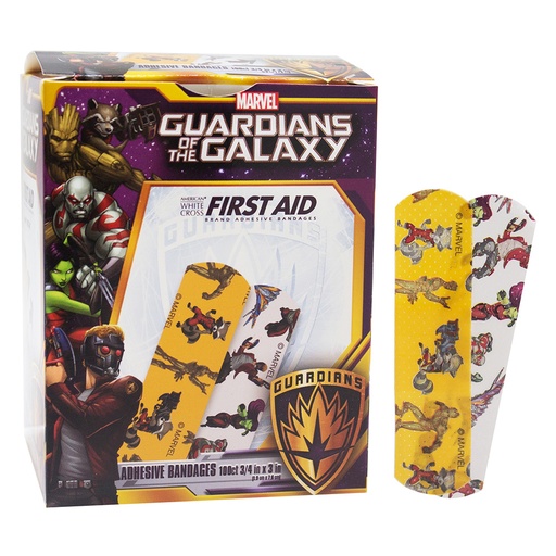 [1087740] Dukal American White Cross 3/4 x 3 inch Guardians of the Galaxy Adhesive Bandages, 1200/Pack