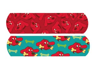 [15960] Nutramax Clifford the Big Red Dog, ¾" x 3", Stat Strip, 100/bx