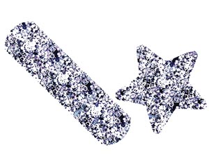 [GLIAST100] Nutramax Adhesive Bandages Glitter® Stars & Strips, Assorted Sizes, Stat Strip®, 100/bx