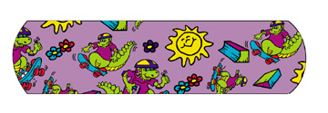 [15601] Nutramax Adhesive Bandages Herbie® The Dinosaur Stat Strip®, ¾&quot; x 3&quot;