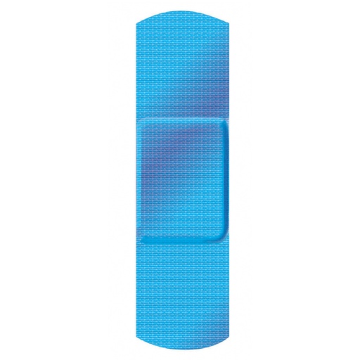 [16481] Dukal American White Cross 2 x 3 inch Flexible Metal Detectable Adhesive Patch Bandages, Blue, 1500/Pack
