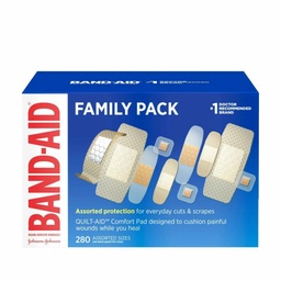 [004711] Johnson &amp; Johnson Band-Aid Assorted Variety Sterile Sheer Adhesive Bandages, 18 Boxes/Case