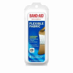 [005753] Johnson &amp; Johnson Band-Aid One Size Flexible Fabric Adhesive Bandages, 72 Boxes/Case
