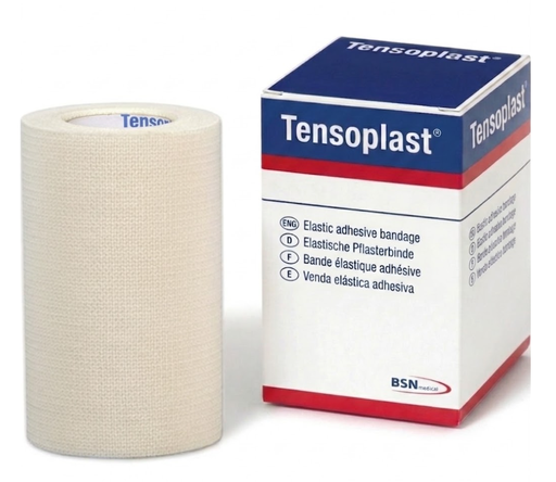[02597002] BSN Medical Tensoplast Elastic Adhesive Bandages, 6" x 5 yds, White, 1 rl/bx, 12 bx/cs