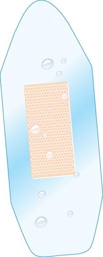 [17977] Dukal Waterseal Fabric Bandage, 31/32" x 2¾", Clear, 50 bx, 24 cs