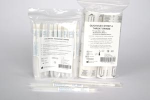 [20227] Quidel QuickVue® Strep A Throat Swabs, Rayon, Sterile, 50/pk