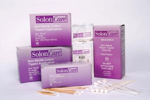 [57600] Amd Medicom Rayon-Tipped OB-GYN Applicator, NS, Plastic Stick, 8" x 5/32", 50 bx