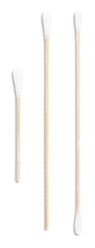 [56225] Amd Medicom Solon Cotton-Tipped Applicator, 6" x 1/12", Wood Stick, Tapered Tip, 100 bg