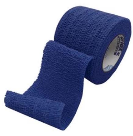 [5100BL-030] Andover Coflex® Nl Self-Adherent Wrap, 1" x 5 yds, Blue, Hand Tear, Latex Free, 15 pk