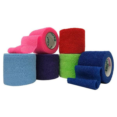 [7100CP-030] Andover Coflex Med 1 inch x 5 Yd. Flexible Cohesive Self-Adherent Wrap Bandage, Colorpack, 30/Case