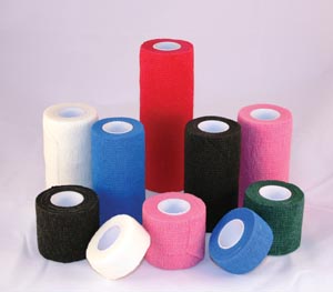 [A2061-ALF] Amd Medicom Cohesive Bandage, 2"x5 yds, NS, Assrtd Colors, Latex Free, 36 bx