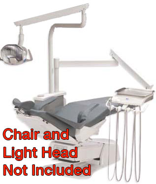 [RO4150] DCI Reliance Over the Patient Automatic Dental Unit, PMU w/Cuspidor, Grey