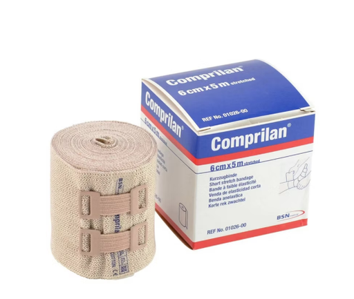 [01026000] BSN Medical, Comprilan Short Stretch Bandage, 6cm x 5m (2.4" x 5.5 yds), 1 rl/bx