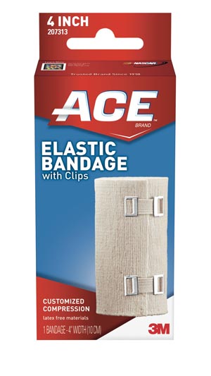 [207313] 3M™ Ace™ Brand 4" Elastic Bandage with Clip