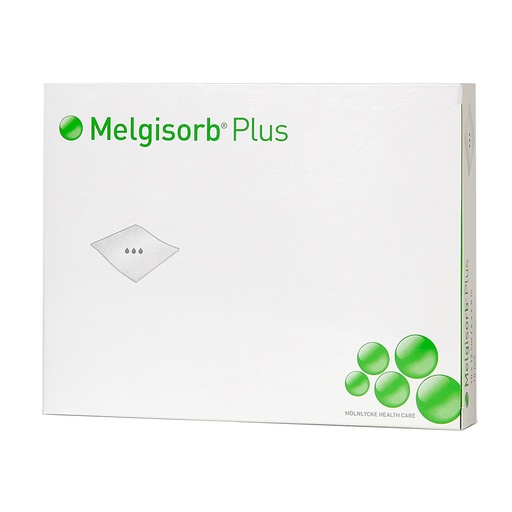 [252200] Molnlycke Melgisorb Plus 4 inch x 4 inch Calcium Alginate Absorbent Dressings, White, 100/Case