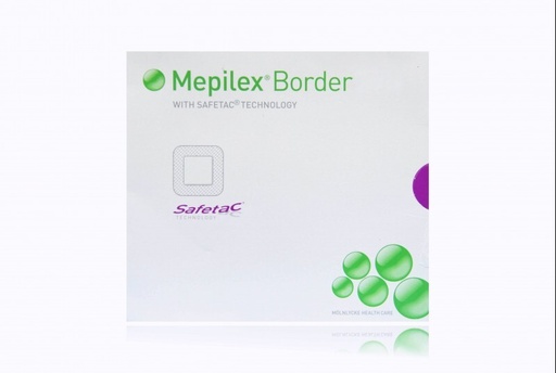 [295850] Molnlycke Mepilex Border 4 inch x 10 inch Silicone Foam Self-Adherent Dressing, 35/Case