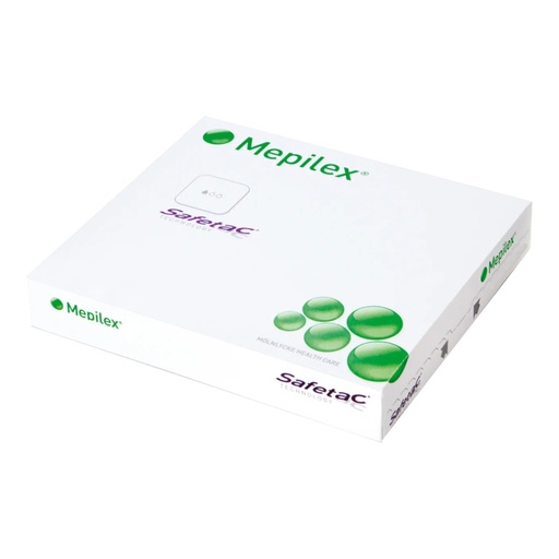[294500] Molnlycke Mepilex 8 inch x 20 inch Silicone Foam Self-Adherent Absorbent Dressings, White, 12/Case