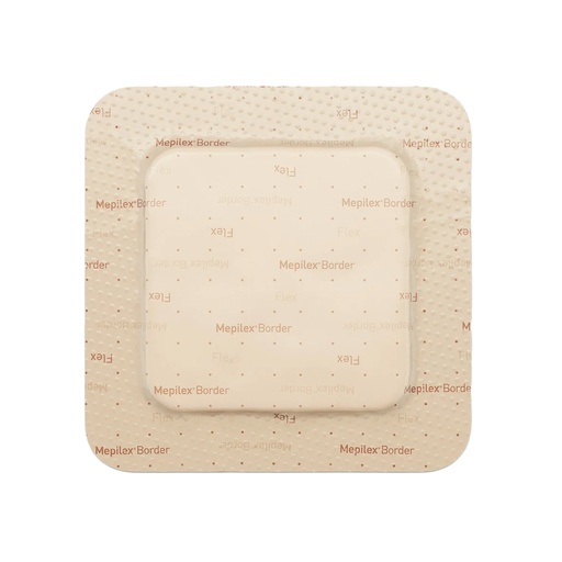 [595300] Molnlycke Mepilex 4 inch x 4 inch Silicone Foam Border Flex Square Dressings, Tan, 50/Case