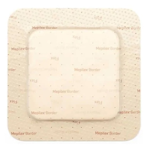 [595200] Molnlycke Mepilex 3 inch x 3 inch Silicone Foam Border Flex Square Dressings, Tan, 50/Case