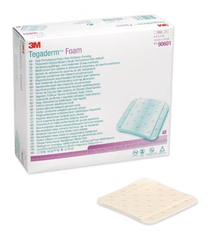 [90601] 3M™ Tegaderm™ Foam Dressing - Nonadhesive, 4" x 4"