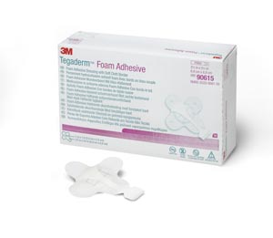 [90615] 3M™ Tegaderm™ Foam Adhesive Dressing, Mini Wrap, 2 ¾" x 2 ¾"