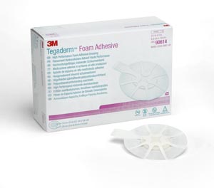 [90614] 3M™ Tegaderm™ Foam Adhesive Dressing Mini Oval, 2 ¾" x 3"