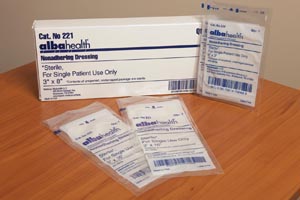 [221] Dukal Alba Permeable Non-Adhering Dressings, 3" x 8", Single