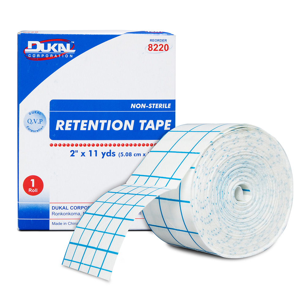 [8220] Dukal 2 inch x 11 yds Retention Tape, 10/Pack