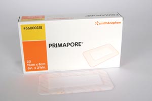 [66000318] Smith & Nephew Primapore™ IV Adhesive Dressing, 6" x 3 1/8"