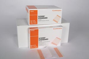 [4973] Smith & Nephew Opsite™ Iv3000 Central Film Dressing, 4" x 5" Tape Handles, 50/bx