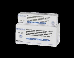 [2103-CH] Medicom General Purpose Sponge, 3" x 3", 4-Ply, Non-Woven, Non-Sterile, 200/slv