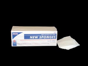 [6114] Dukal New Sponges, 4" x 4", Non-Woven, NS, 4-Ply, 200 bg, 10 cs