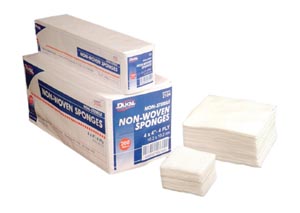 [7454SP] Dukal Clinisorb Non-Woven Gauze Sponge, 4" x 4", Sterile, 4-Ply, 20 pk