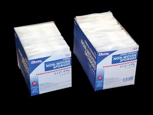 [7224] Dukal Clinisorb Non-Woven Gauze Sponge, 2" x 2", Sterile, 4-Plly, 50 pk
