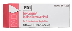 [B47000] PDI IO-GONE®Iodine Remover Pad